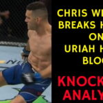 Chris Weidman BREAKS HIS LEG on Uriah Hall's block - KO Analysis